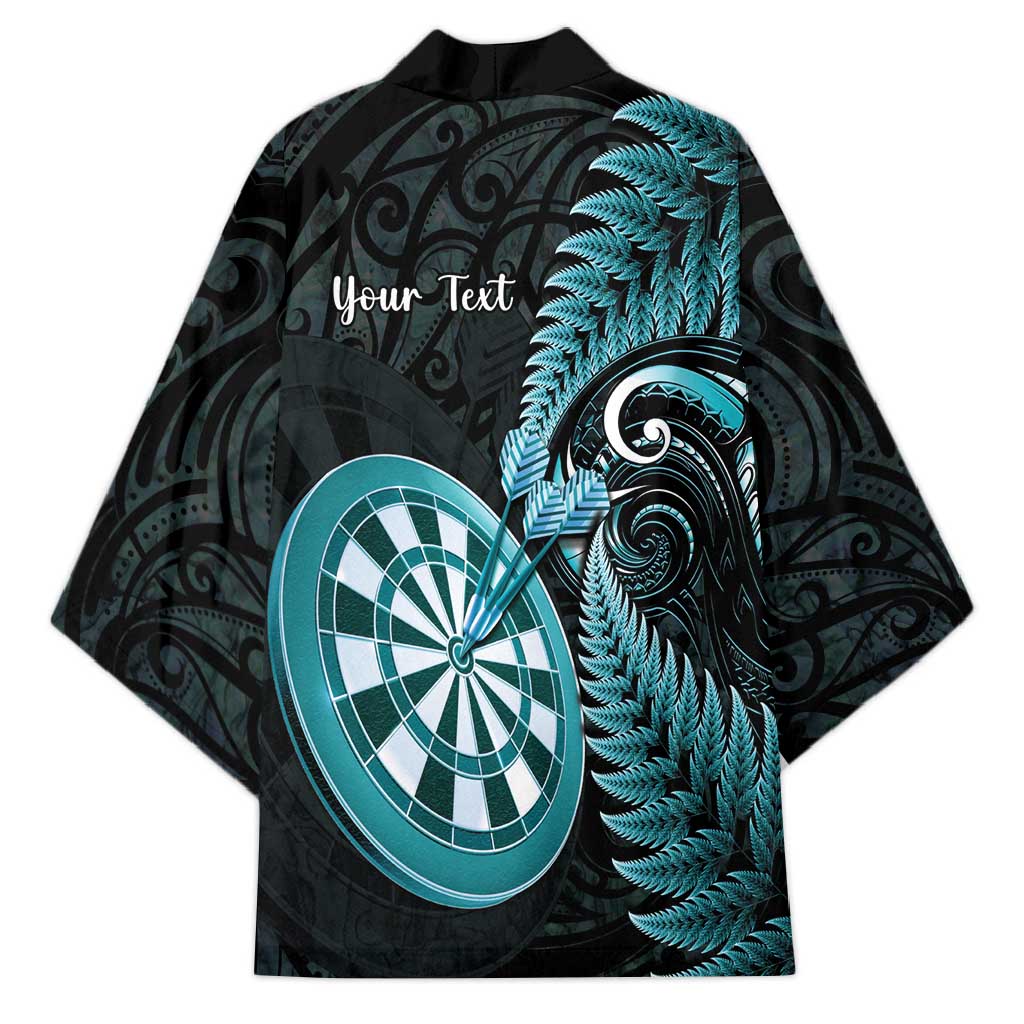 Personalised New Zealand Darts Kimono Happiness Is A Tight Threesome Maori Paua Shell - Aussie Hoodie