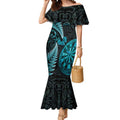 Personalised New Zealand Darts Mermaid Dress Happiness Is A Tight Threesome Maori Paua Shell
