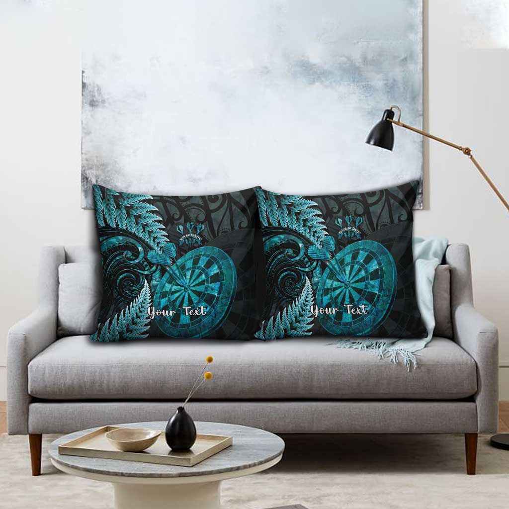Personalised New Zealand Darts Pillow Cover Happiness Is A Tight Threesome Maori Paua Shell - Aussie Hoodie