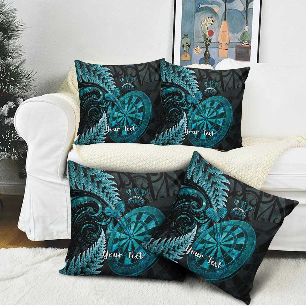 Personalised New Zealand Darts Pillow Cover Happiness Is A Tight Threesome Maori Paua Shell - Aussie Hoodie