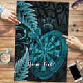 Personalised New Zealand Darts Puzzle Happiness Is A Tight Threesome Maori Paua Shell - Aussie Hoodie