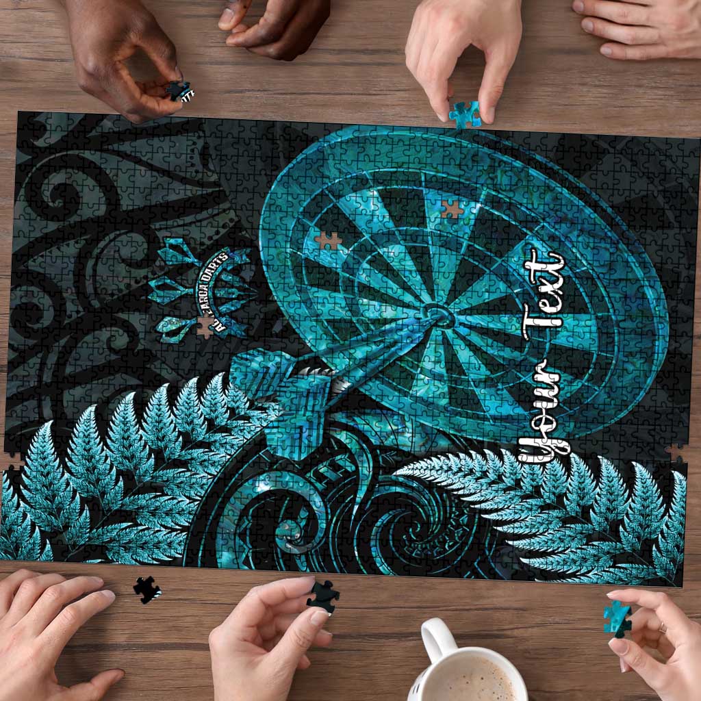 Personalised New Zealand Darts Puzzle Happiness Is A Tight Threesome Maori Paua Shell - Aussie Hoodie