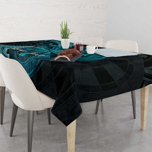 Personalised New Zealand Darts Tablecloth Happiness Is A Tight Threesome Maori Paua Shell