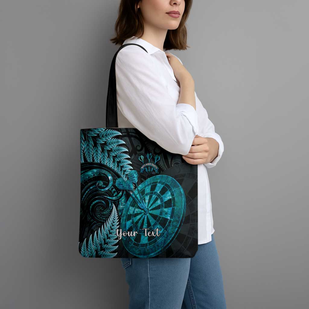 Personalised New Zealand Darts Tote Bag Happiness Is A Tight Threesome Maori Paua Shell - Aussie Hoodie