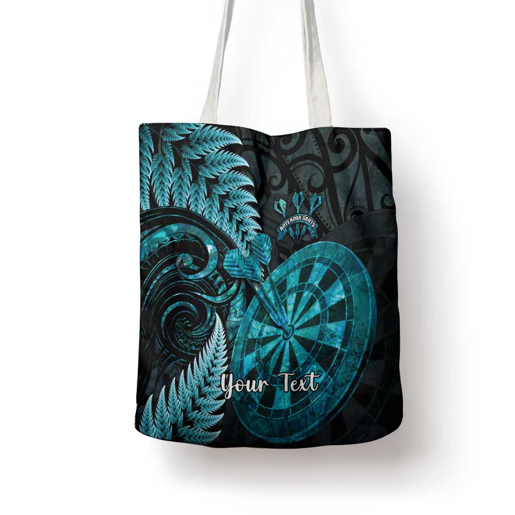 Personalised New Zealand Darts Tote Bag Happiness Is A Tight Threesome Maori Paua Shell - Aussie Hoodie