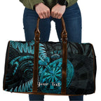 Personalised New Zealand Darts Travel Bag Happiness Is A Tight Threesome Maori Paua Shell - Aussie Hoodie