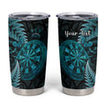 Personalised New Zealand Darts Tumbler Cup Happiness Is A Tight Threesome Maori Paua Shell