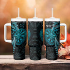 Personalised New Zealand Darts Tumbler With Handle Happiness Is A Tight Threesome Maori Paua Shell