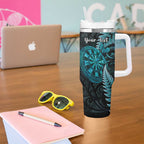 Personalised New Zealand Darts Tumbler With Handle Happiness Is A Tight Threesome Maori Paua Shell