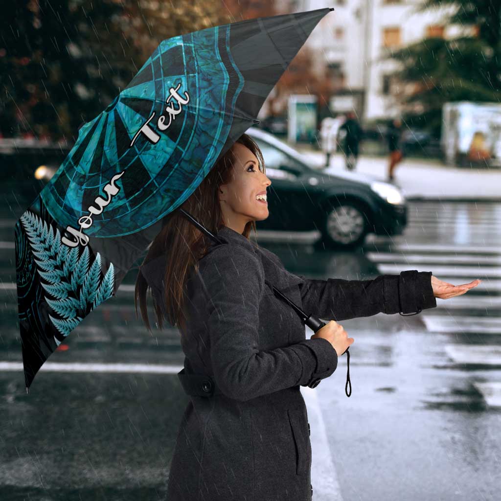 Personalised New Zealand Darts Umbrella Happiness Is A Tight Threesome Maori Paua Shell - Aussie Hoodie