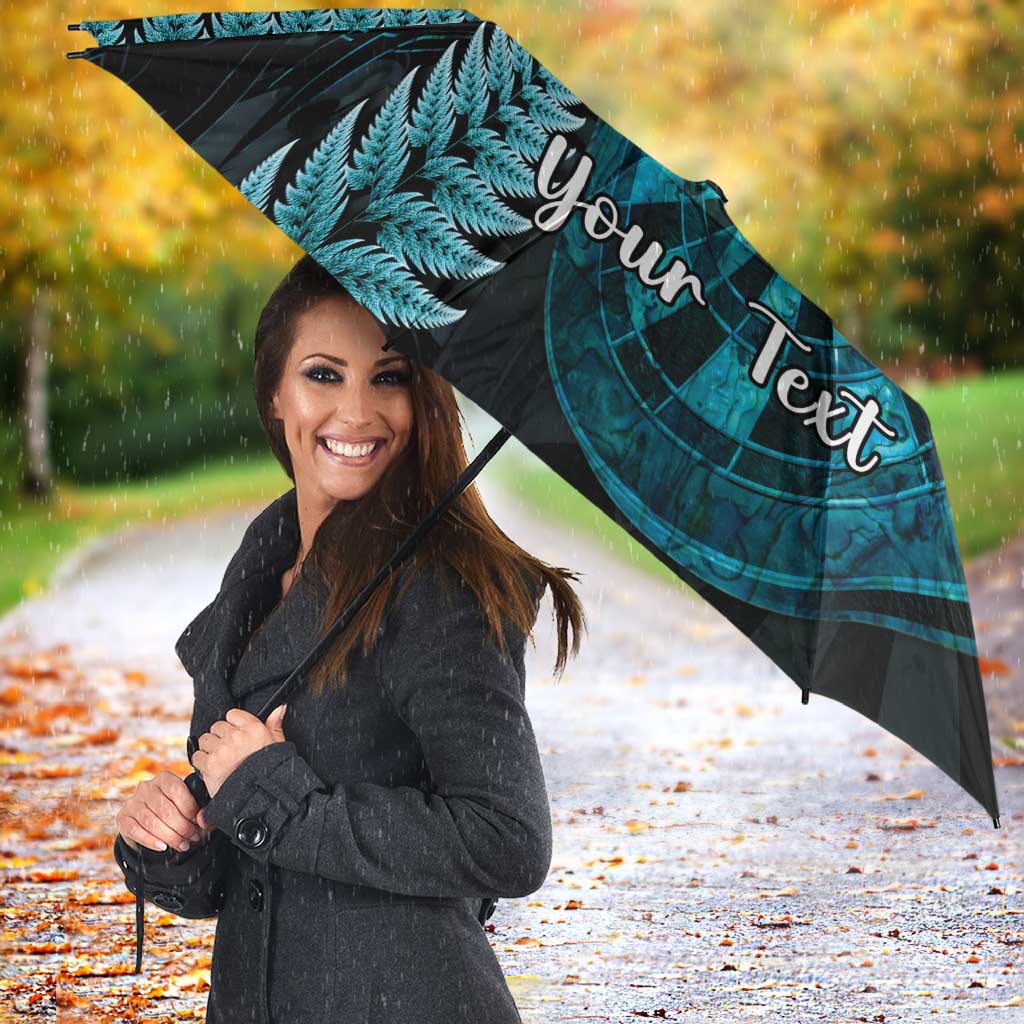 Personalised New Zealand Darts Umbrella Happiness Is A Tight Threesome Maori Paua Shell - Aussie Hoodie