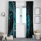 Personalised New Zealand Darts Window Curtain Happiness Is A Tight Threesome Maori Paua Shell