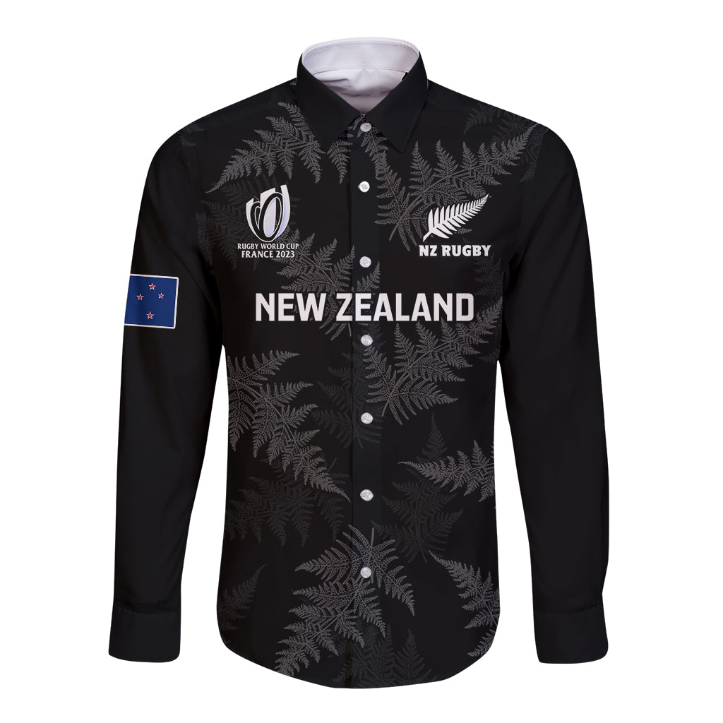 personalised-new-zealand-silver-fern-rugby-long-sleeve-button-shirt-2023-go-aotearoa-world-cup