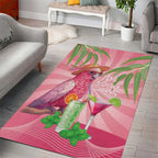 Chilling Pink Cockatoo Australia Area Rug It's 5 O’Clock Somewhere Cocktail - Aussie Hoodie