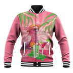 Chilling Pink Cockatoo Australia Baseball Jacket It's 5 O’Clock Somewhere Cocktail - Aussie Hoodie
