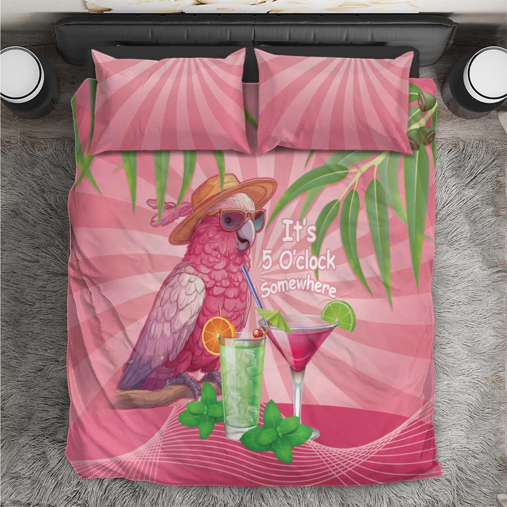 Chilling Pink Cockatoo Australia Bedding Set It's 5 O’Clock Somewhere Cocktail - Aussie Hoodie