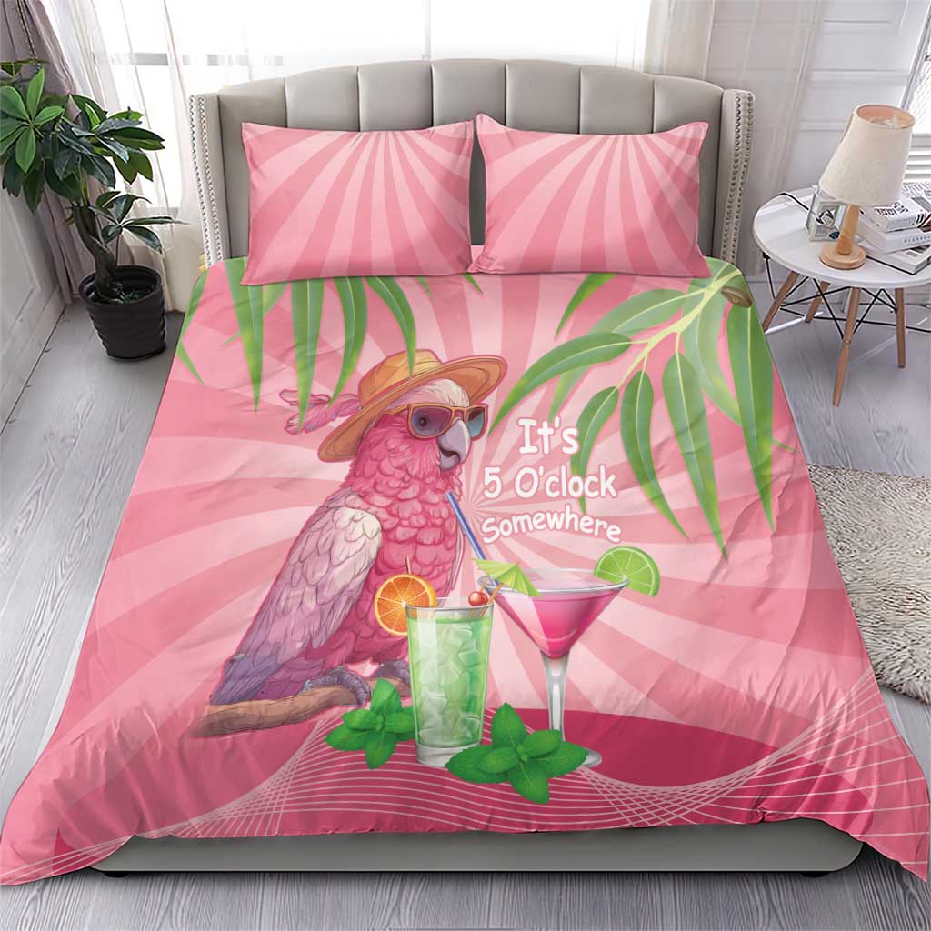Chilling Pink Cockatoo Australia Bedding Set It's 5 O’Clock Somewhere Cocktail - Aussie Hoodie