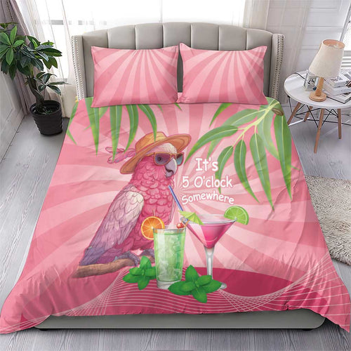 Chilling Pink Cockatoo Australia Bedding Set It's 5 O’Clock Somewhere Cocktail - Aussie Hoodie