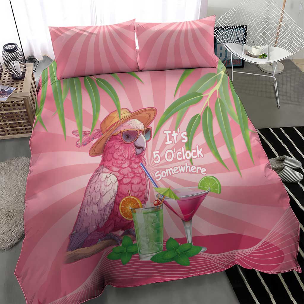 Chilling Pink Cockatoo Australia Bedding Set It's 5 O’Clock Somewhere Cocktail - Aussie Hoodie