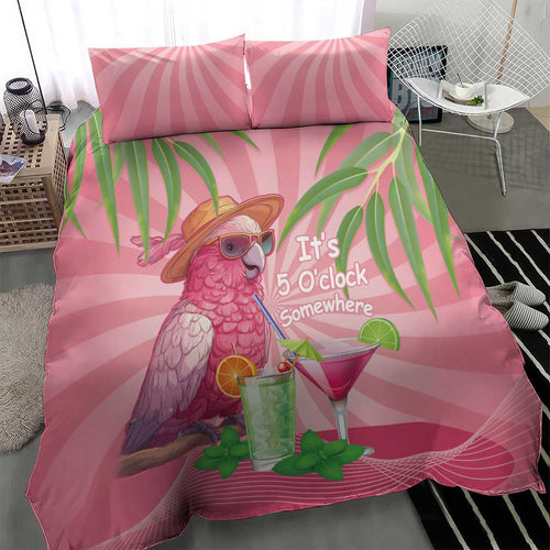 Chilling Pink Cockatoo Australia Bedding Set It's 5 O’Clock Somewhere Cocktail - Aussie Hoodie