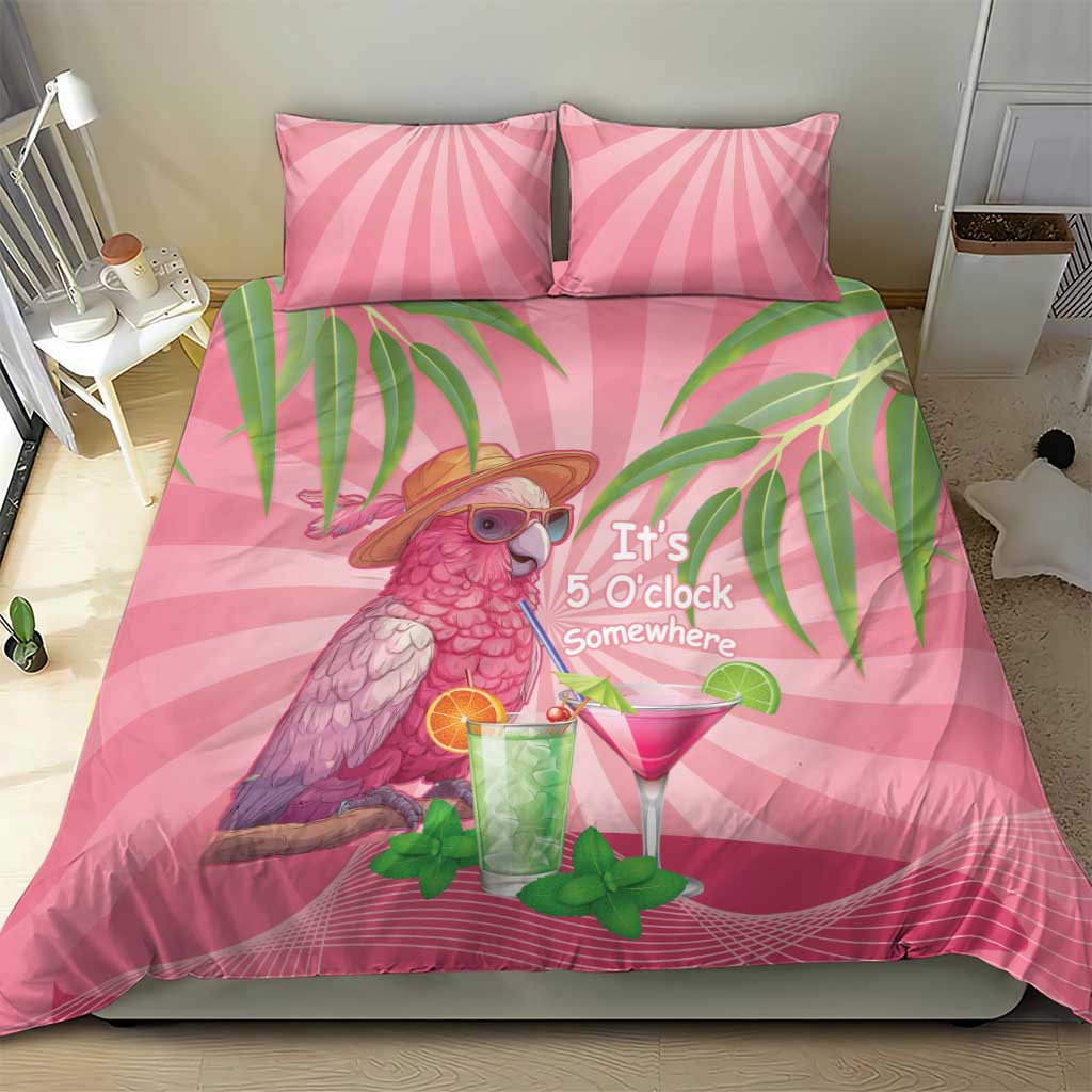 Chilling Pink Cockatoo Australia Bedding Set It's 5 O’Clock Somewhere Cocktail - Aussie Hoodie