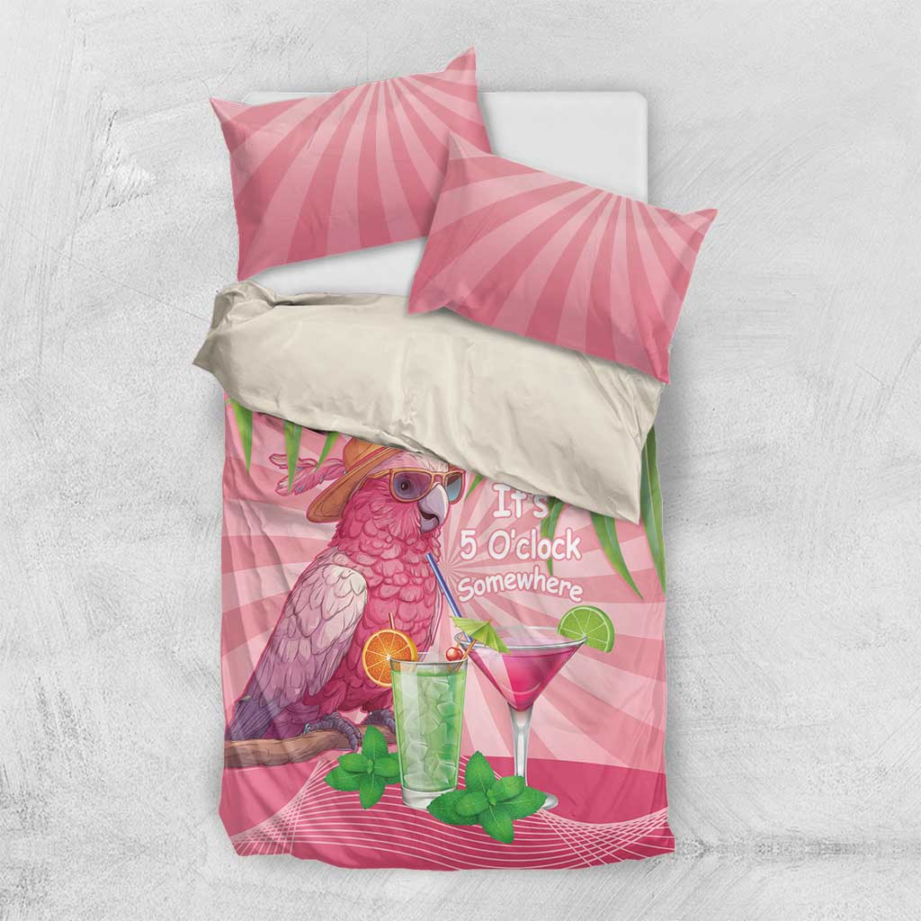 Chilling Pink Cockatoo Australia Bedding Set It's 5 O’Clock Somewhere Cocktail - Aussie Hoodie
