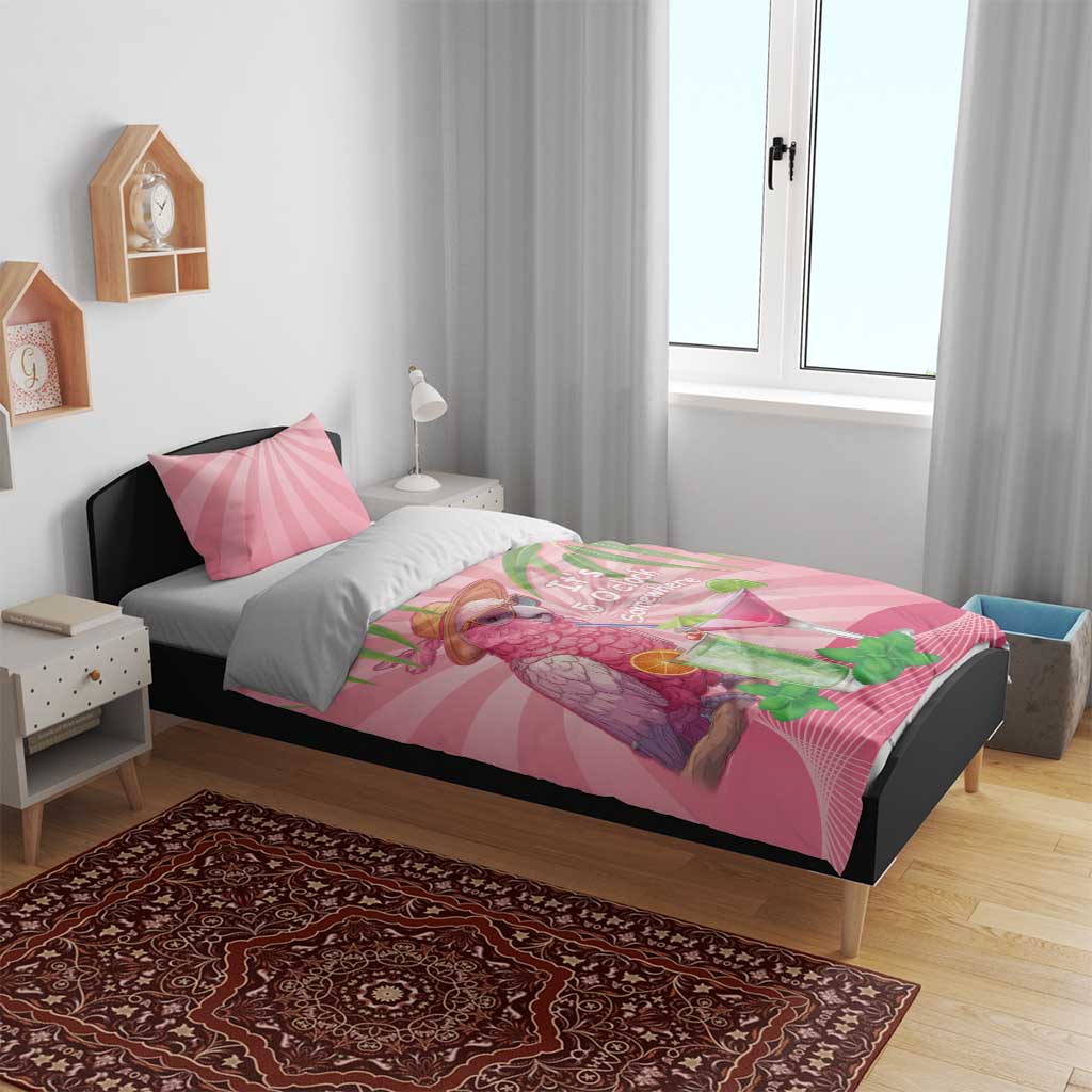 Chilling Pink Cockatoo Australia Bedding Set It's 5 O’Clock Somewhere Cocktail - Aussie Hoodie