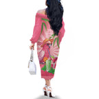 Chilling Pink Cockatoo Australia Family Matching Off The Shoulder Long Sleeve Dress and Hawaiian Shirt It's 5 O’Clock Somewhere Cocktail - Aussie Hoodie