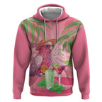Chilling Pink Cockatoo Australia Hoodie It's 5 O’Clock Somewhere Cocktail - Aussie Hoodie