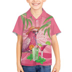 Chilling Pink Cockatoo Australia Kid Hawaiian Shirt It's 5 O’Clock Somewhere Cocktail - Aussie Hoodie