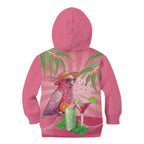 Chilling Pink Cockatoo Australia Kid Hoodie It's 5 O’Clock Somewhere Cocktail - Aussie Hoodie