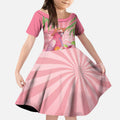 Chilling Pink Cockatoo Australia Kid Short Sleeve Dress It's 5 O’Clock Somewhere Cocktail - Aussie Hoodie