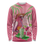 Chilling Pink Cockatoo Australia Long Sleeve Shirt It's 5 O’Clock Somewhere Cocktail - Aussie Hoodie