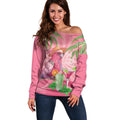 Chilling Pink Cockatoo Australia Off Shoulder Sweater It's 5 O’Clock Somewhere Cocktail - Aussie Hoodie