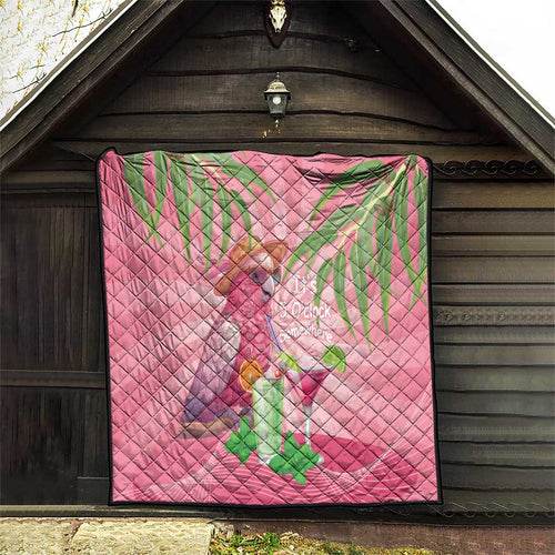 Chilling Pink Cockatoo Australia Quilt It's 5 O’Clock Somewhere Cocktail - Aussie Hoodie
