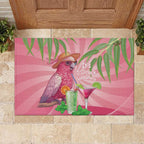 Chilling Pink Cockatoo Australia Rubber Doormat It's 5 O’Clock Somewhere Cocktail - Aussie Hoodie
