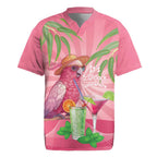 Chilling Pink Cockatoo Australia Rugby Jersey It's 5 O’Clock Somewhere Cocktail - Aussie Hoodie
