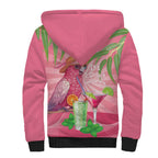 Chilling Pink Cockatoo Australia Sherpa Hoodie It's 5 O’Clock Somewhere Cocktail - Aussie Hoodie