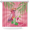 Chilling Pink Cockatoo Australia Shower Curtain It's 5 O’Clock Somewhere Cocktail - Aussie Hoodie