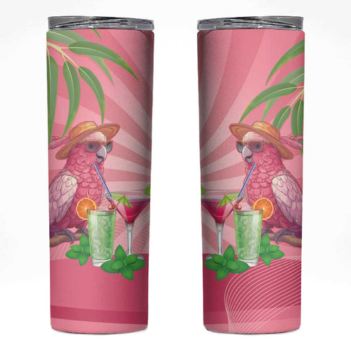 Chilling Pink Cockatoo Australia Skinny Tumbler It's 5 O’Clock Somewhere Cocktail - Aussie Hoodie