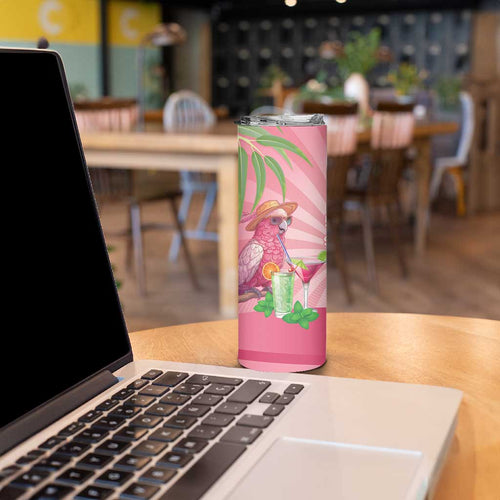 Chilling Pink Cockatoo Australia Skinny Tumbler It's 5 O’Clock Somewhere Cocktail - Aussie Hoodie