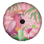 Chilling Pink Cockatoo Australia Spare Tire Cover It's 5 O’Clock Somewhere Cocktail - Aussie Hoodie