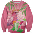 Chilling Pink Cockatoo Australia Sweatshirt It's 5 O’Clock Somewhere Cocktail - Aussie Hoodie