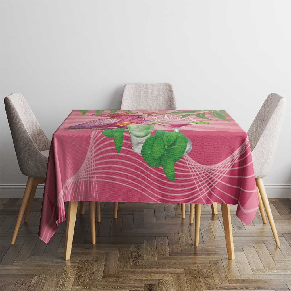 Chilling Pink Cockatoo Australia Tablecloth It's 5 O’Clock Somewhere Cocktail - Aussie Hoodie
