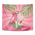 Chilling Pink Cockatoo Australia Tapestry It's 5 O’Clock Somewhere Cocktail - Aussie Hoodie