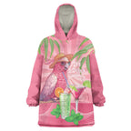 Chilling Pink Cockatoo Australia Wearable Blanket Hoodie It's 5 O’Clock Somewhere Cocktail - Aussie Hoodie