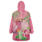 Chilling Pink Cockatoo Australia Wearable Blanket Hoodie It's 5 O’Clock Somewhere Cocktail - Aussie Hoodie