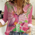 Chilling Pink Cockatoo Australia Women Casual Shirt It's 5 O’Clock Somewhere Cocktail - Aussie Hoodie