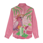 Chilling Pink Cockatoo Australia Women Casual Shirt It's 5 O’Clock Somewhere Cocktail - Aussie Hoodie