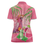 Chilling Pink Cockatoo Australia Women Polo Shirt It's 5 O’Clock Somewhere Cocktail - Aussie Hoodie